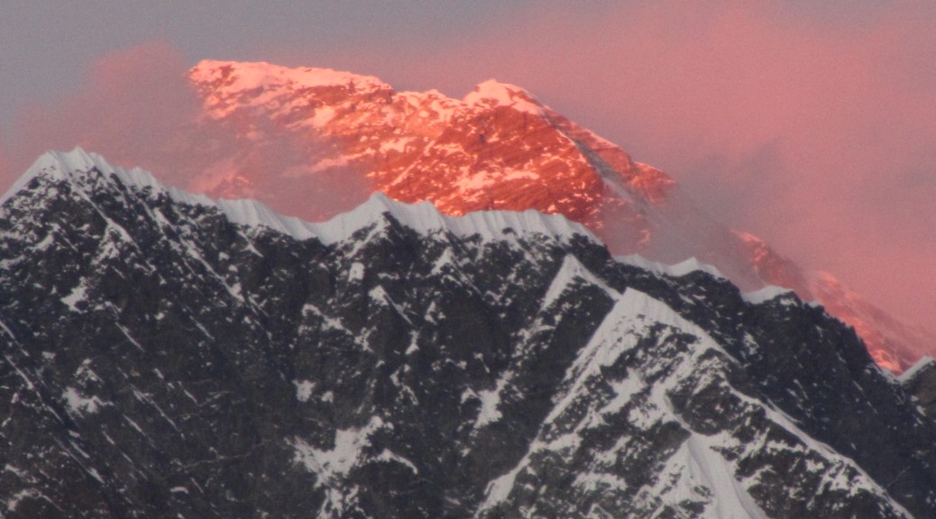 Everest at sunset